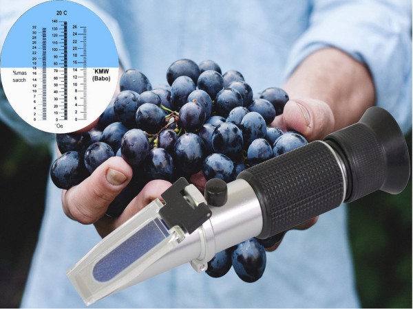 Refraktometer Wein Winzer Mostwaage Oechsle 0-140° Mas Sacch 0-32% KMW 0-26%