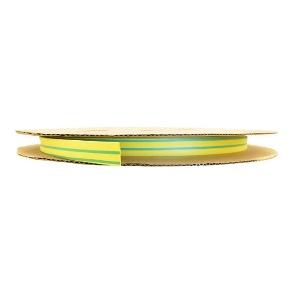 Schrumpfschlauch Spule 2:1 (D=12,7mm/d=6,4mm) 75 Meter grün/gelb High Quality