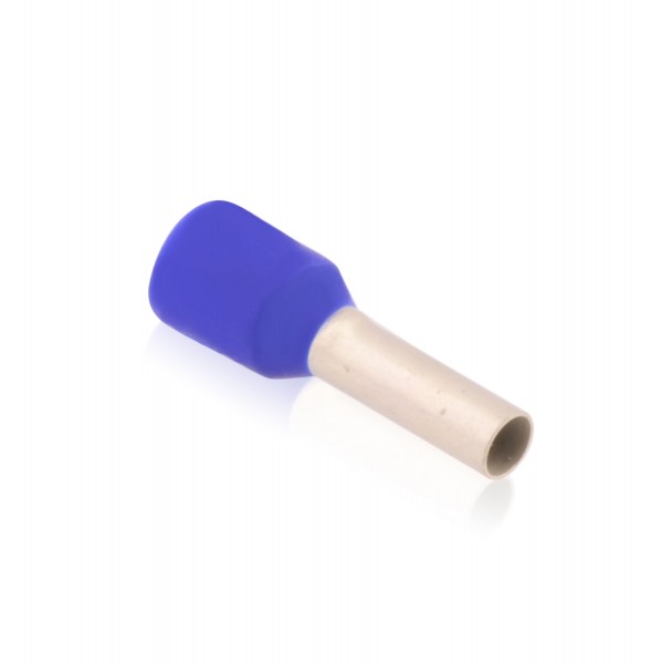 Aderendhülsen isoliert mit Kunststoffkragen DIN 0,75mm² Hülsenlänge 12,0mm Blau
