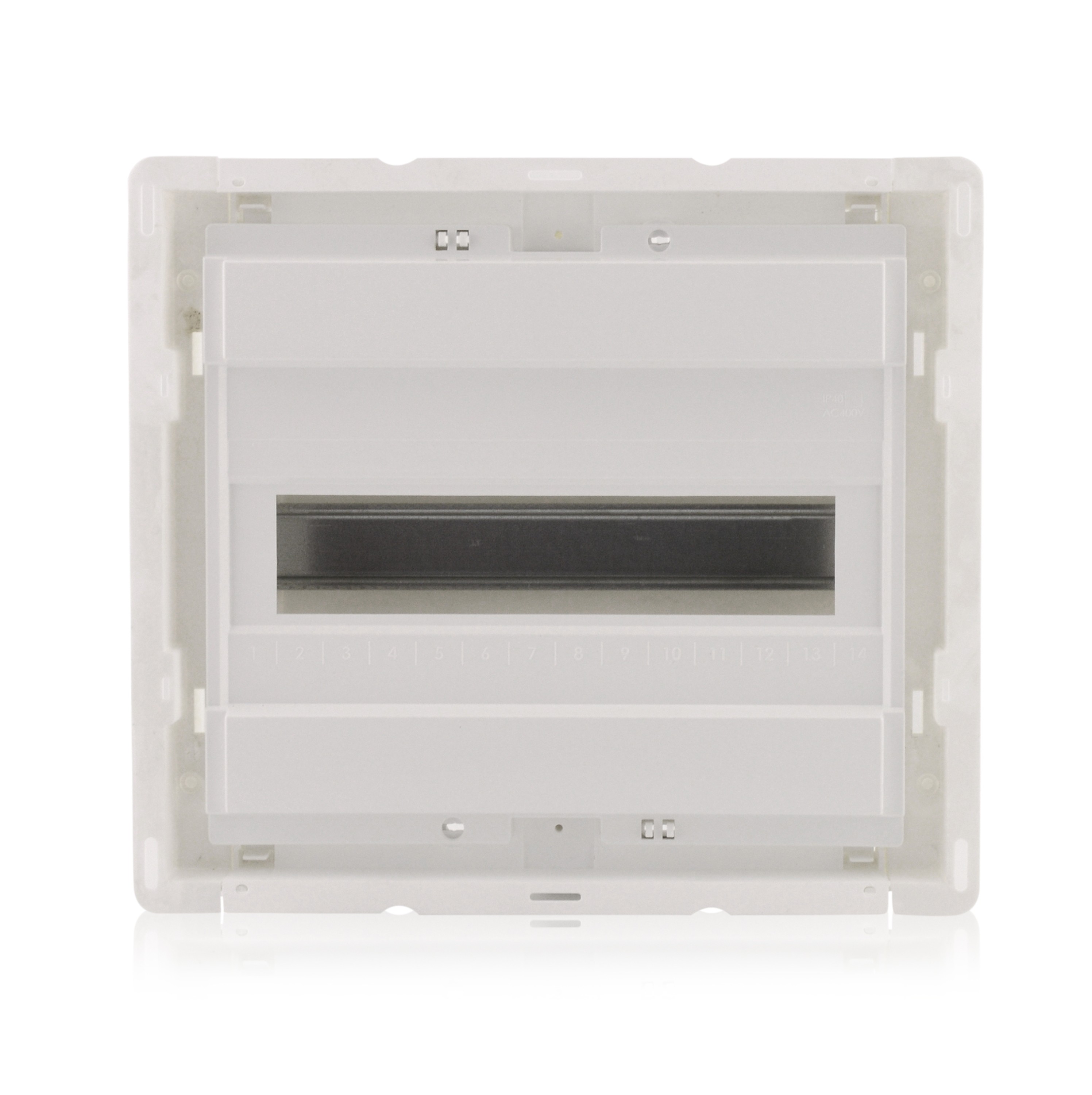 Caja de fusibles de distribución recuadro empotrado 2-reihig 24te ip40 puerta transparente 