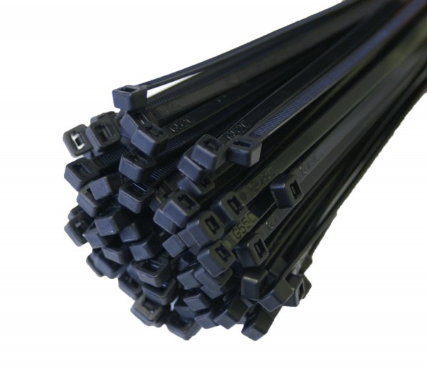 Kabelbinder Kabelschelle Halogenfrei 850x12,5mm Schwarz 100 Stück