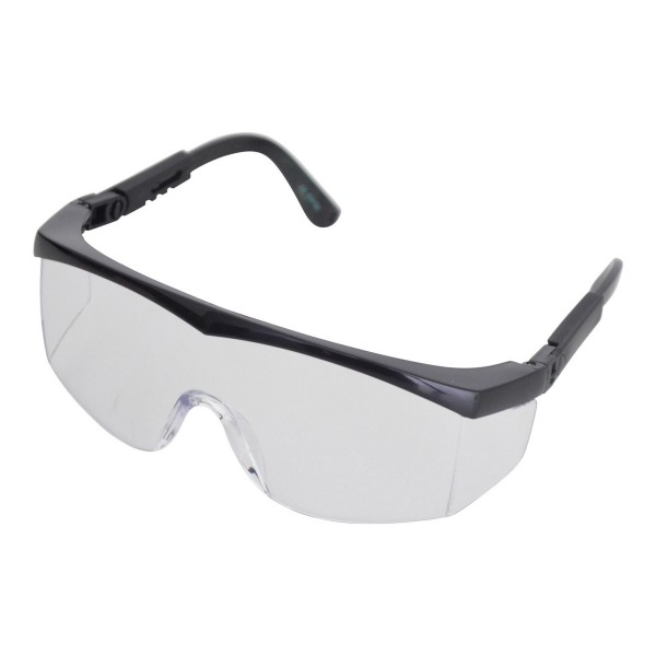 Schutzbrille Arbeitsschutzbrille Sicherheitsbrille Besucherbrille mit längenverstellbaren Bügel