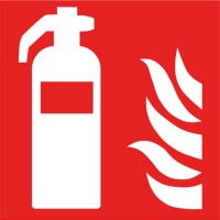 Brandschutzzeichen Feuerlöscher nach ISO 7010 (F001)