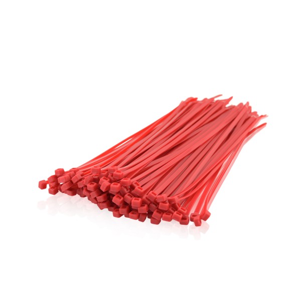 Kabelbinder Rot 140mm x 3,5mm max. Bündel 36mm UV-beständig 100 Stück