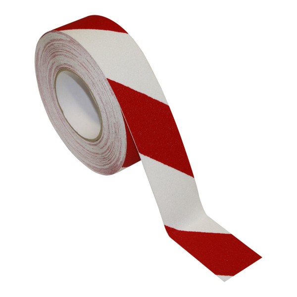 Antirutschband Universal Rot/Weiß 18m X 50mm Klebeband Selbstklebend