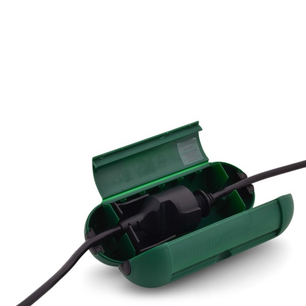 Kabelschutz & Steckerschutz Outdoor Sicherheitsbox Garten Safetybox Grün für Kabel & Stecker
