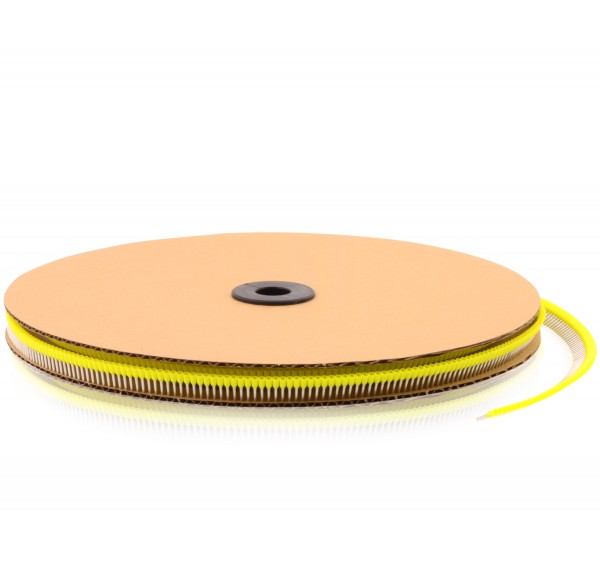 Aderendhülsen mit Kunststoffkragen isoliert Bandware N 1,00mm² Länge: 8,0 mm Gelb
