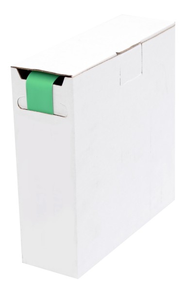 Schrumpfschlauch Isolierschlauch 2:1 (D=19,0mm/d=9,5mm) Länge 5 m Grün in praktischer Spender Box