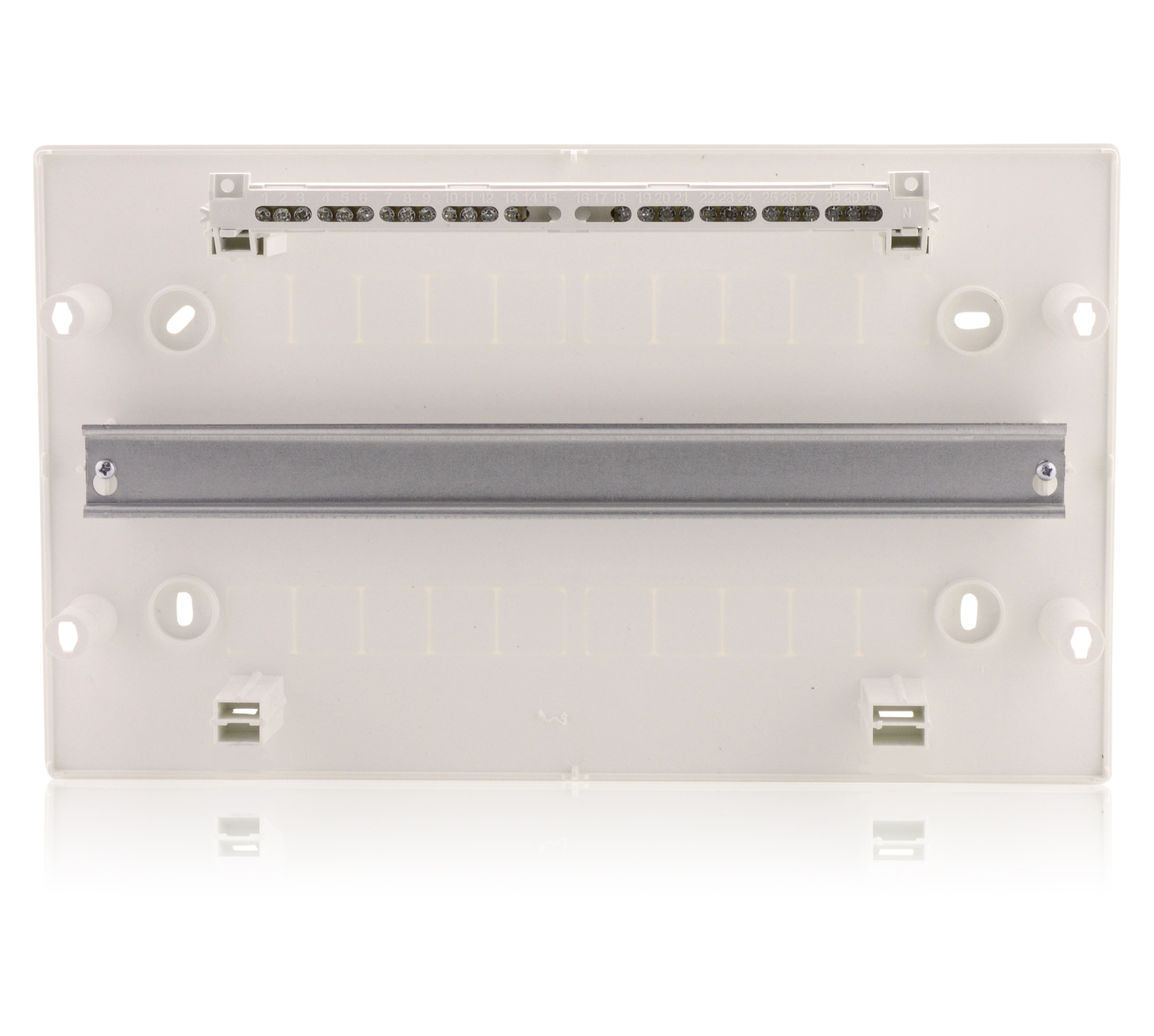 Sicherungskasten Aufputz IP40 Verteiler Gehäuse 1-reihig bis 8 Module weiße Tür 