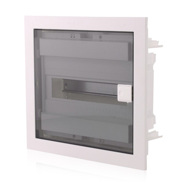 DISBOX-G Kleinverteiler Unterputz 1-reihig IP40 12TE mit transparenter Tür