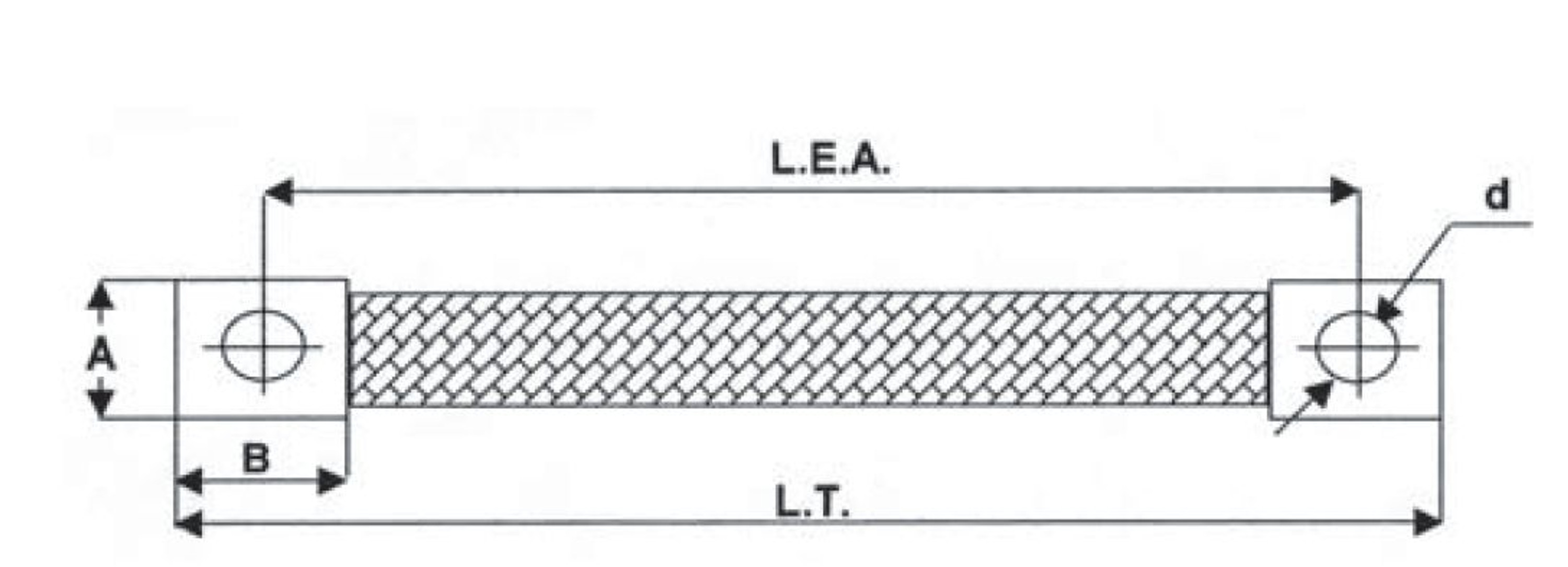5 Stück Masseband Länge: 300mm Erdungskabel aus flexiblem Kupfergeflecht Earth Braids mit gecrimpten Kontakthülsen Massekabel Querschnitt: 16mm² 